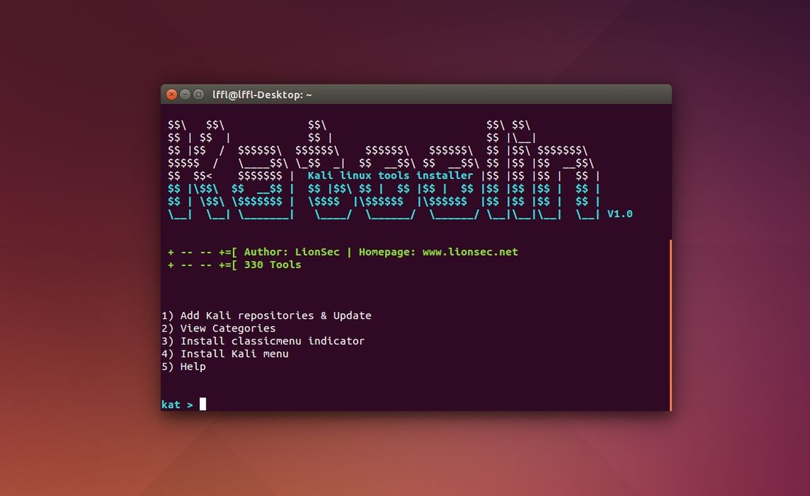 Katoolin installare facilmente tool di Kali Linux