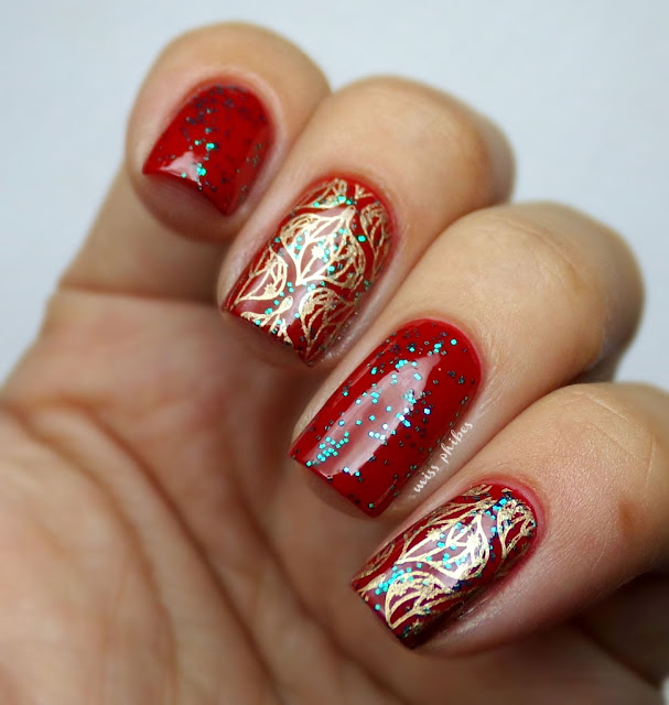 Uñas estampadas Navidad