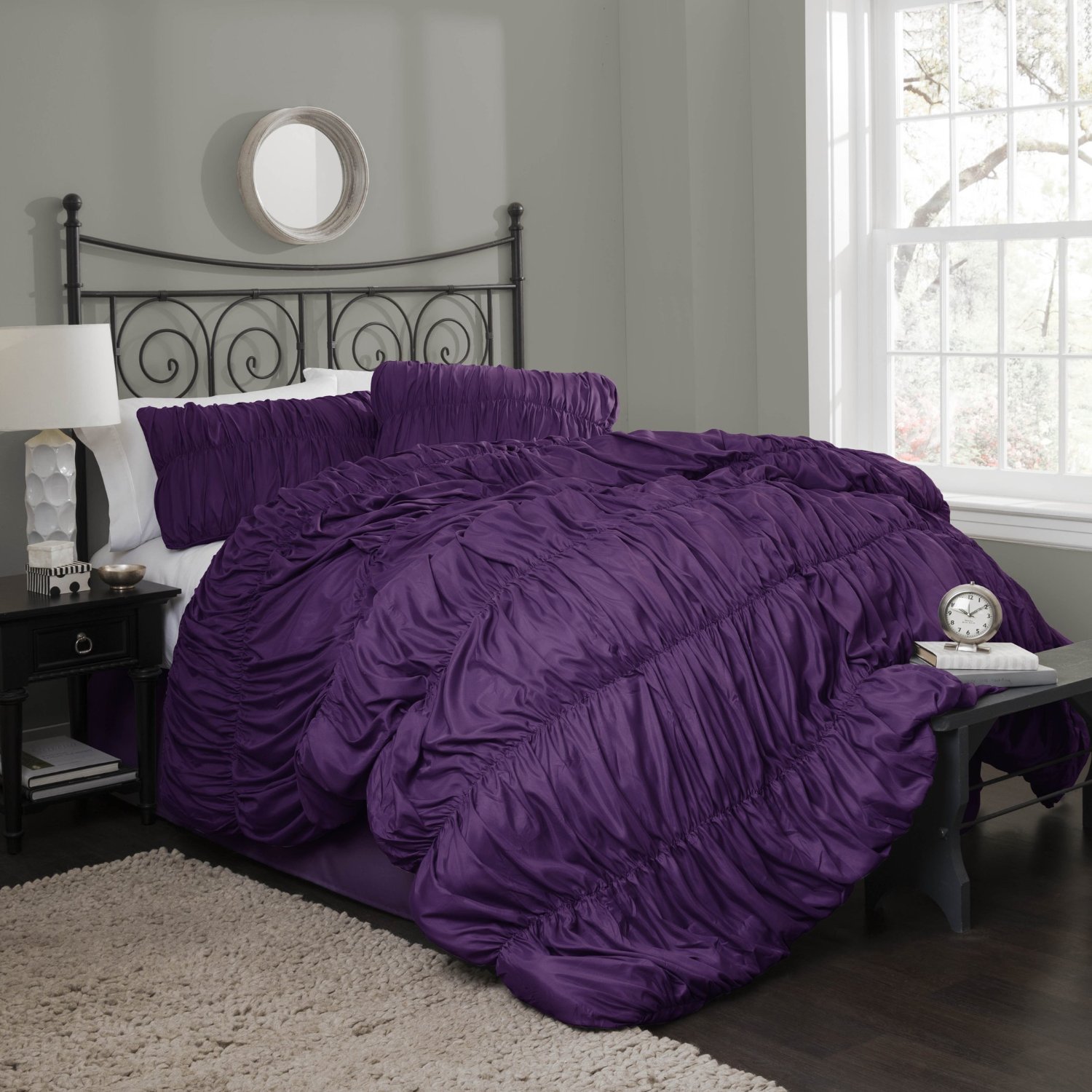 Ruched Bedding and Comforter Sets