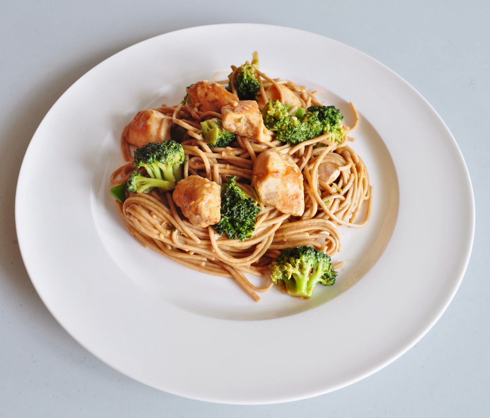 My Tiny Oven Soba Noodles with Chicken and Broccoli