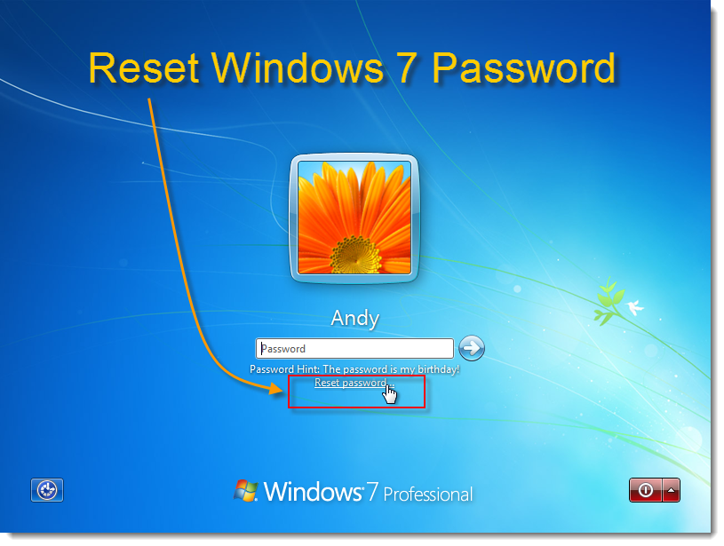 change user password hint windows 10