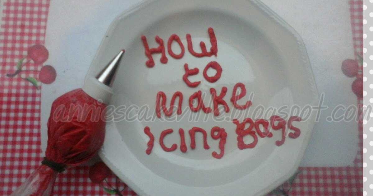 Annie's Cakeville How to make your own Piping Bag (Icing Bag)