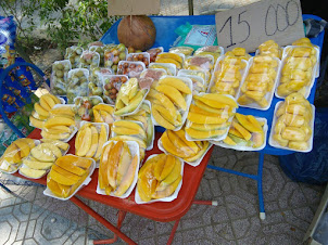 Jackfruit and other fruits on sale