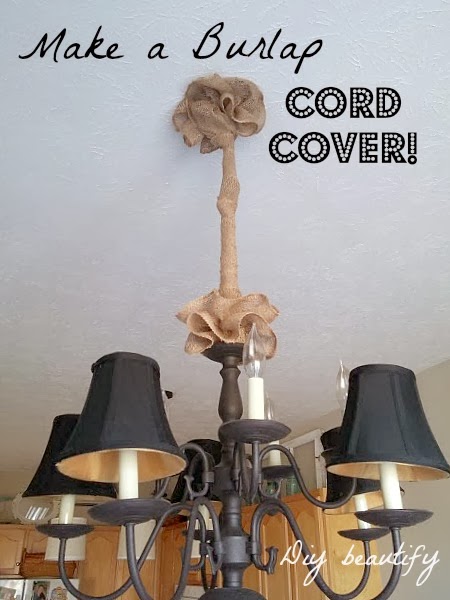 How to Make a Quick DIY Lamp Cord Cover Out of Fabric - Recreated Designs