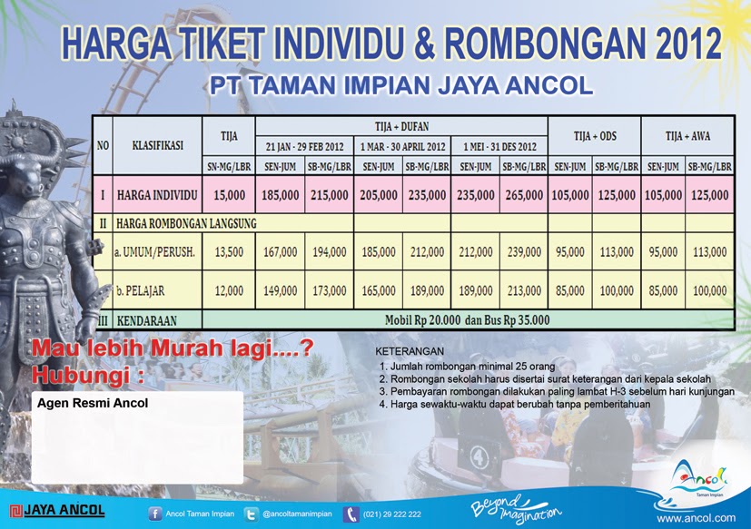 ancol taman impian: Harga Tiket Ancol 2012