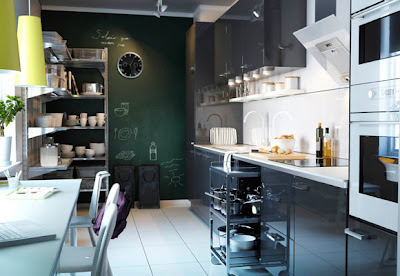 PEQUEÑOS DETALLES: Martes Deco: Una pared de pizarra en la cocina