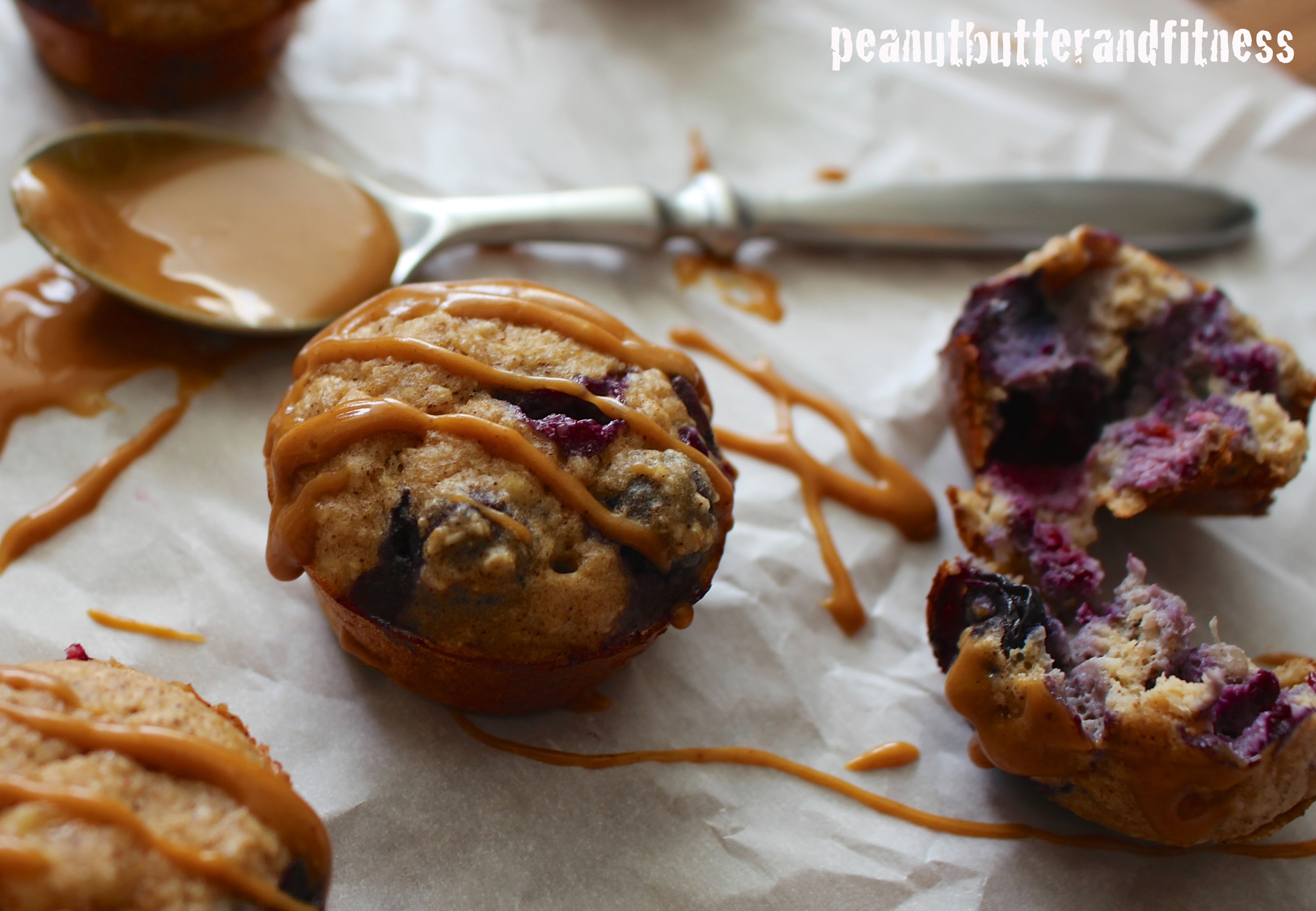 Blueberry Banana Protein Muffins Peanut Butter and Fitness