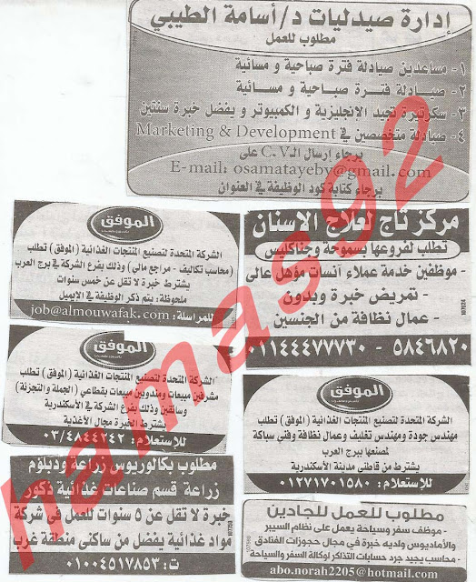 وظائف شاغرة من جريدة الوسيط الاسكندرية - مصر الاثنين 18/2/2013 %D9%88+%D8%B3+%D8%B3+10