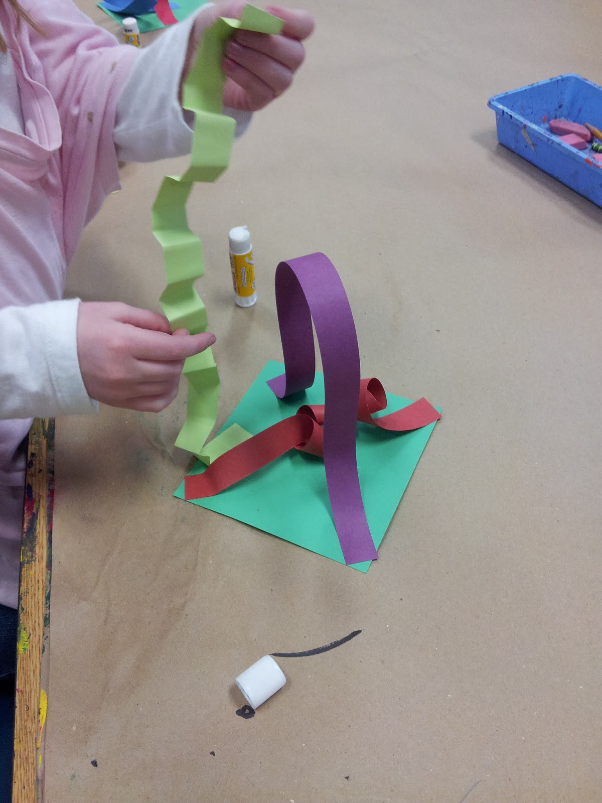 Ms. Wright's Art Class Kindergarten Paper Relief Sculptures