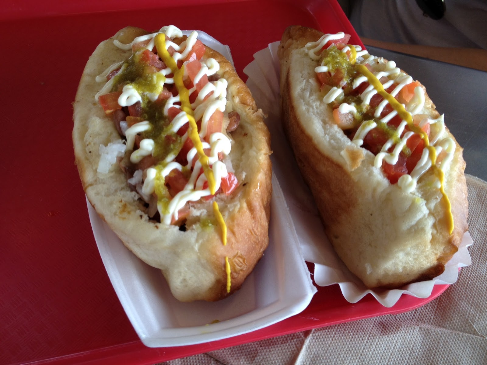 Bacon wrapped hot dogs