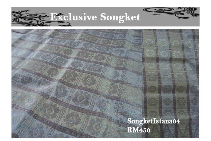 NEW - RM450 (SongketIstana04) - 2.1/4m - NEED TO CHECK STOCK & DIBUKA UNTUK TEMPAHAN