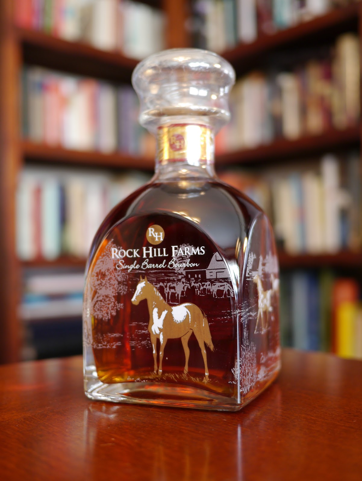 The Rock Hill Farms Single Barrel Bourbon (750 ml cupola bottle) The