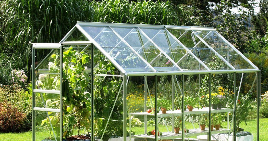Modern Backyard Greenhouse Kits For Attractive Outdoor Layout