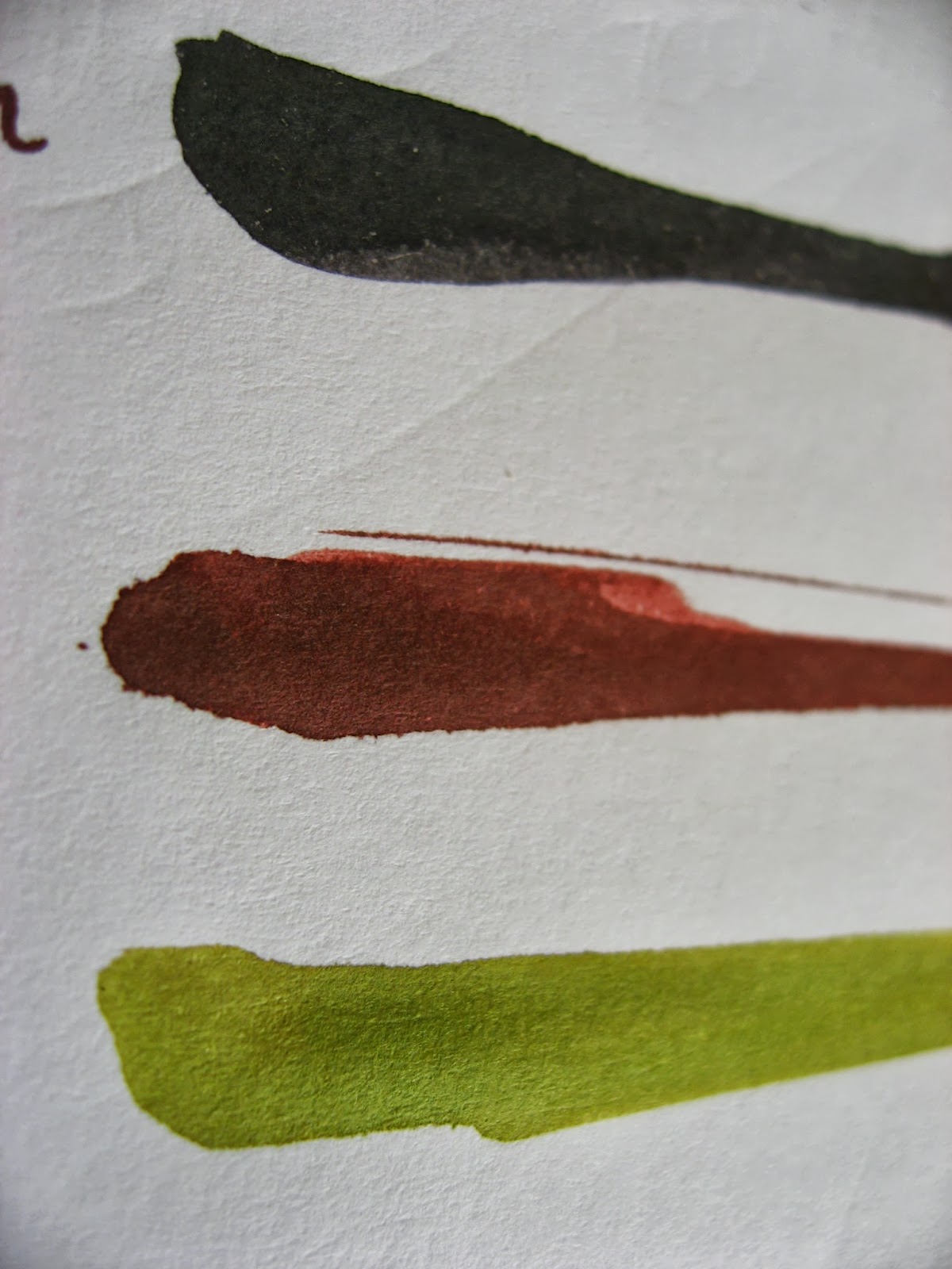 Ink Review: DeAtramentis Artist Green, Brown, Black - The Well-Appointed  Desk