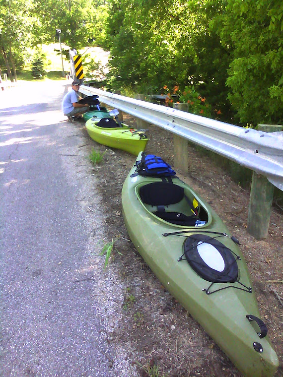 Gary after long day on Little Scioto River