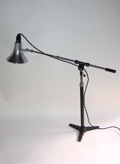 70's MICROPHONE STAND LAMP