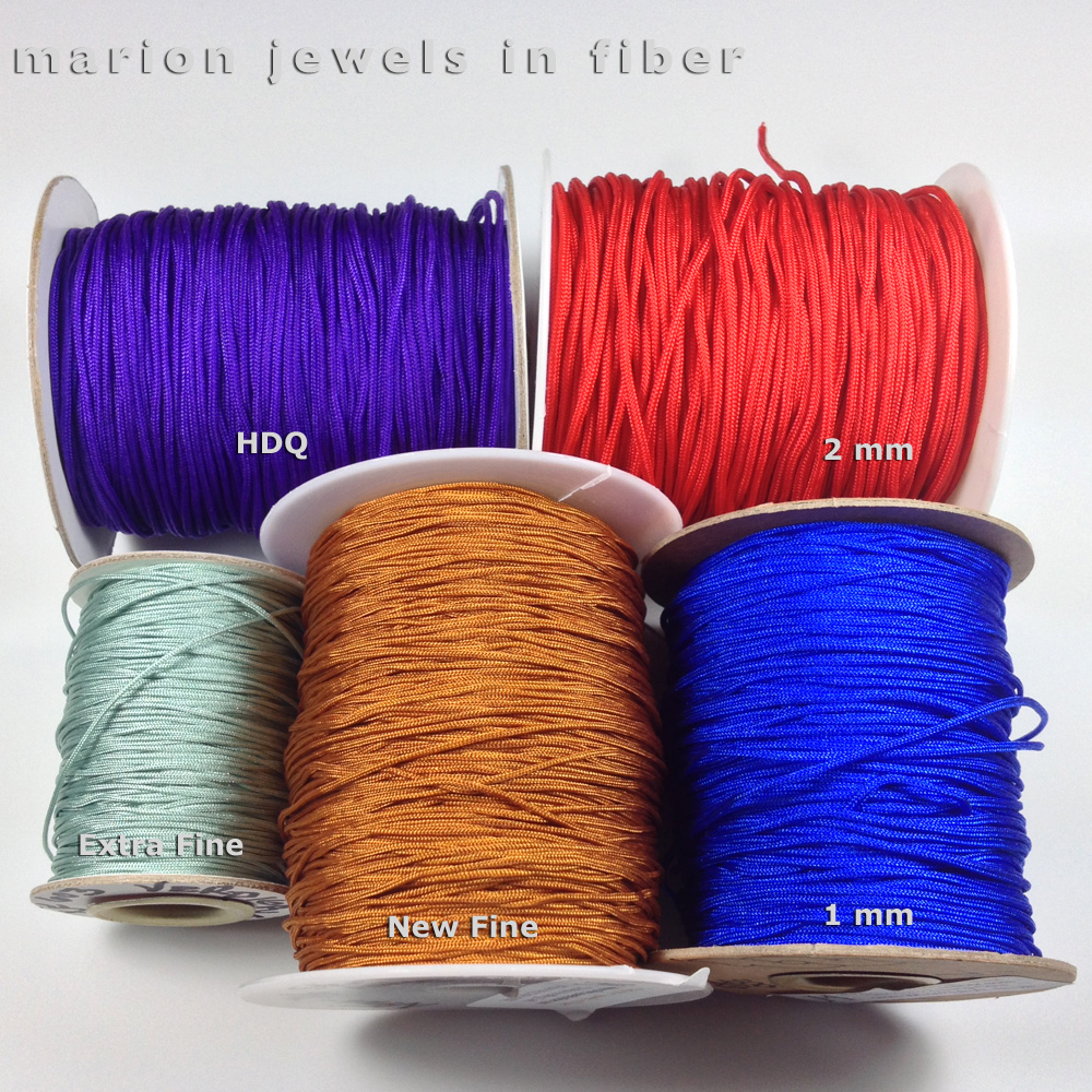 Marion Jewels in Fiber News and Such Chinese Knotting Cord Compare