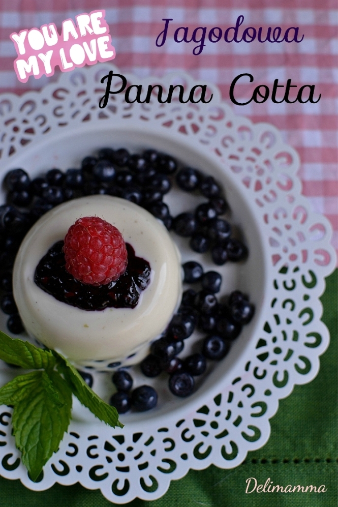 jagodowa panna cotta