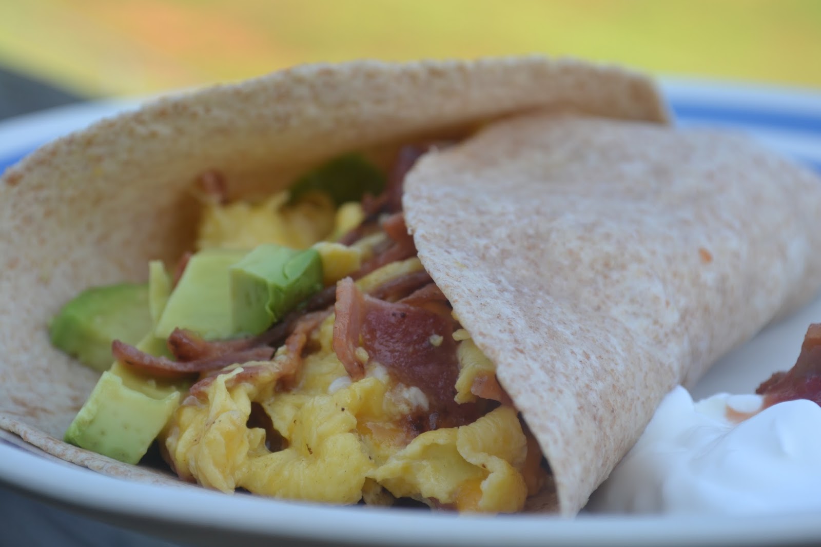 Turkey Bacon Breakfast Burrito