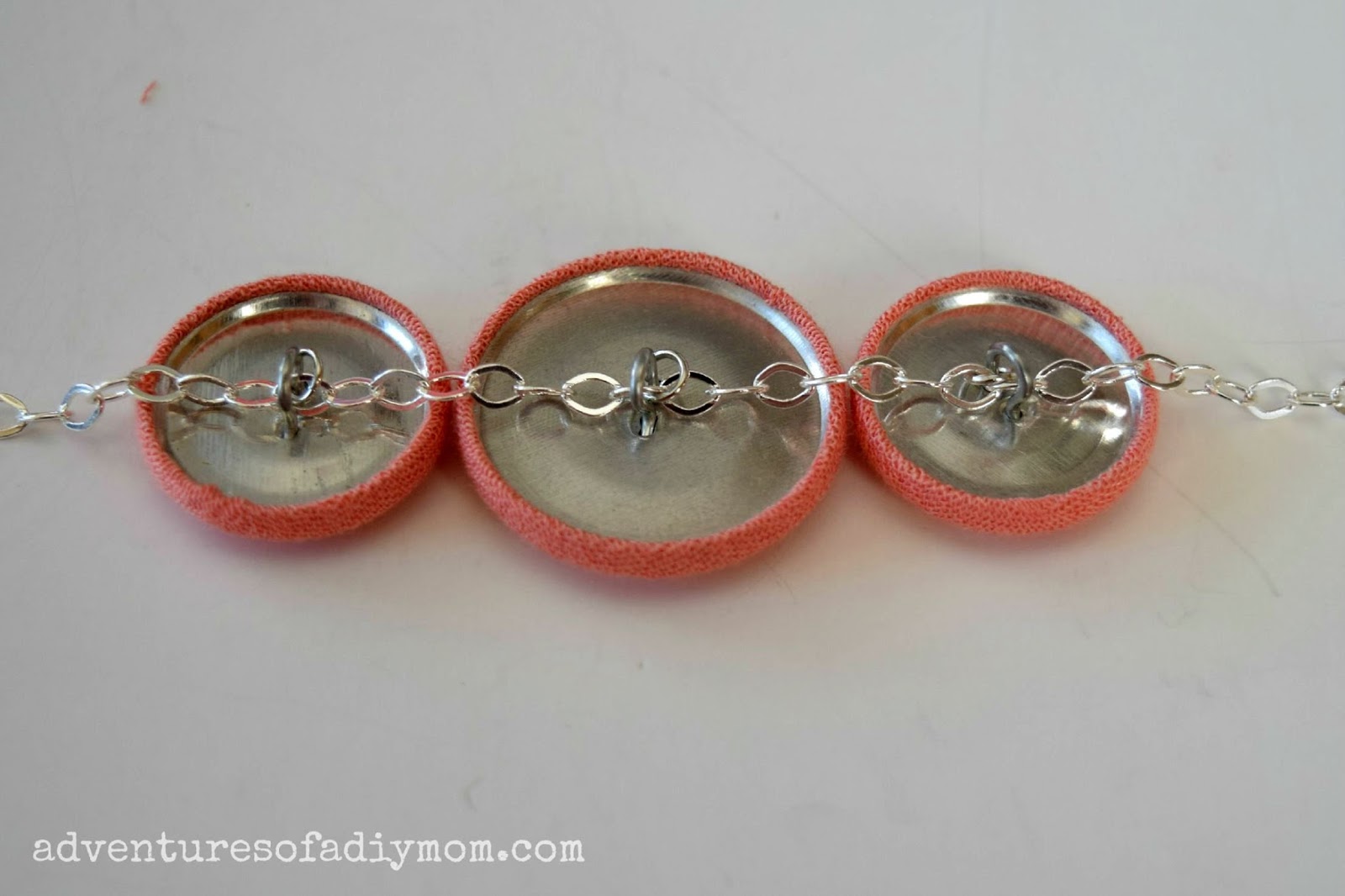Fabric Covered Button Earrings and Bracelet Adventures of a DIY Mom