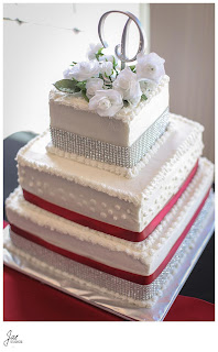 Sparkly Red Black Wedding at The Bedford Columns