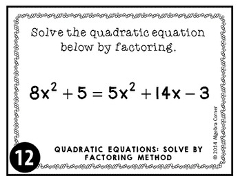 The Best of Teacher Entrepreneurs II: FREE MATH LESSON - “Quadratic
