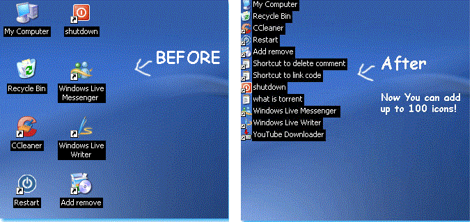 How To Change Windows Xp Desktop Icons Into A Tidy Small List View