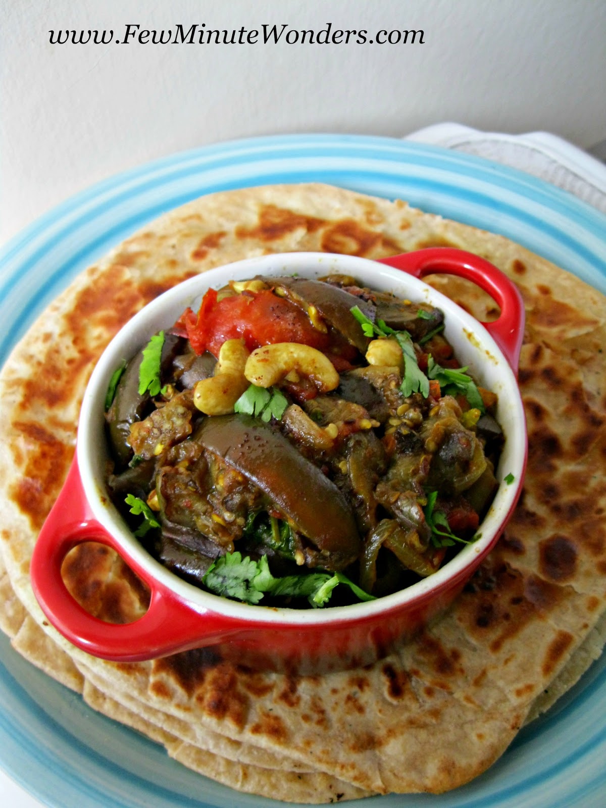 Brinjal/ Eggplant Cashew Curry In 15 Minutes Few Minute Wonders