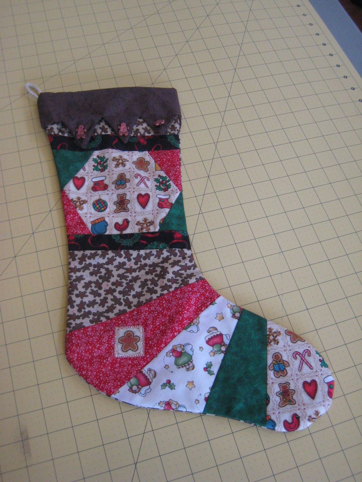 Laugh, Love, and Craft My First Christmas Stocking! Crazy Quilt Stocking