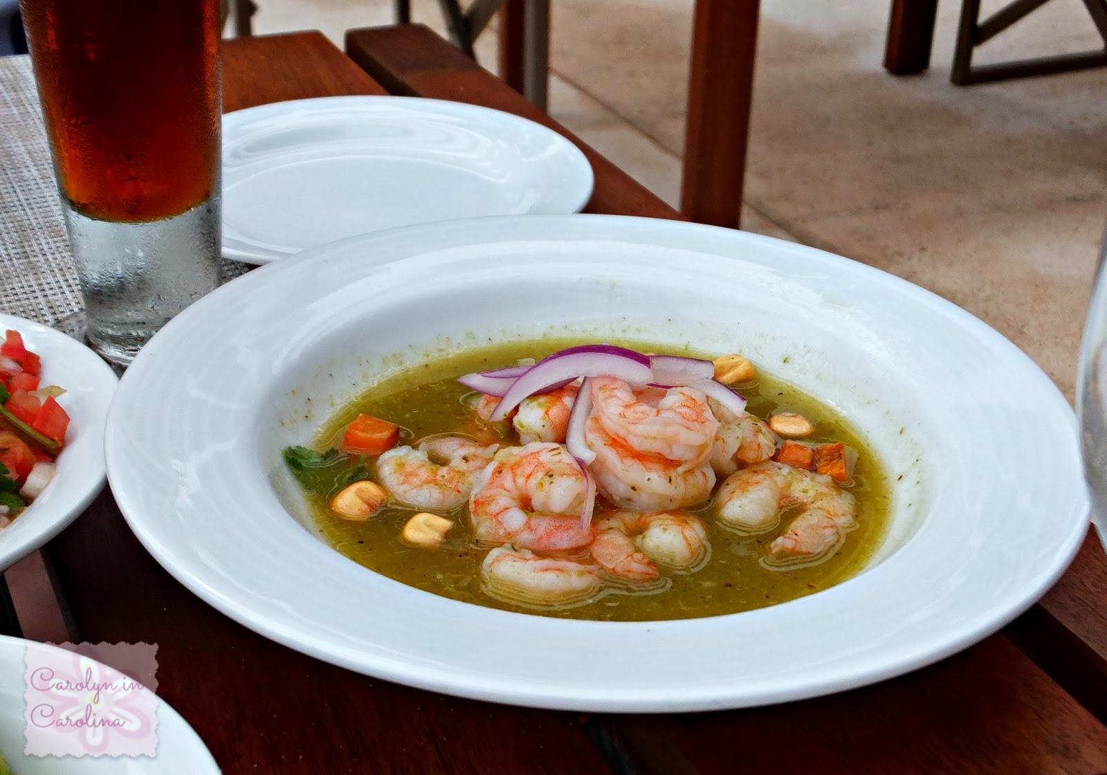 Carolyn in Carolina Secrets the Vine Resort Food!!