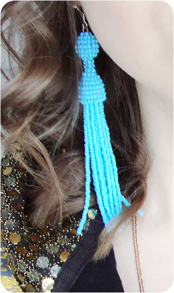Handmade, Earrings, Tassel, Beaded, Beads, Earrings Tassel Beaded, Beaded Tassel Earrings