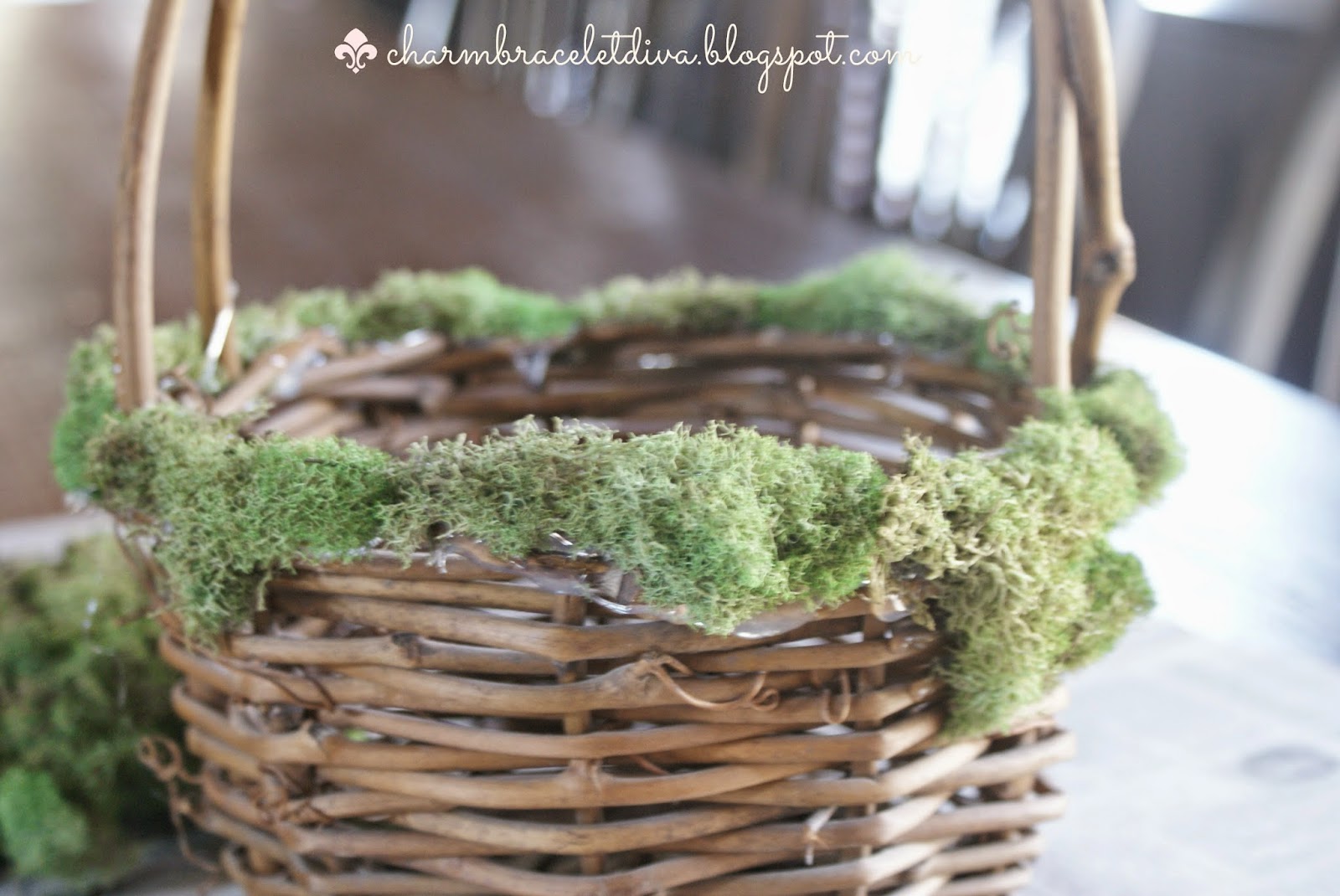 Our Hopeful Home Easy DIY Mossy Easter Basket