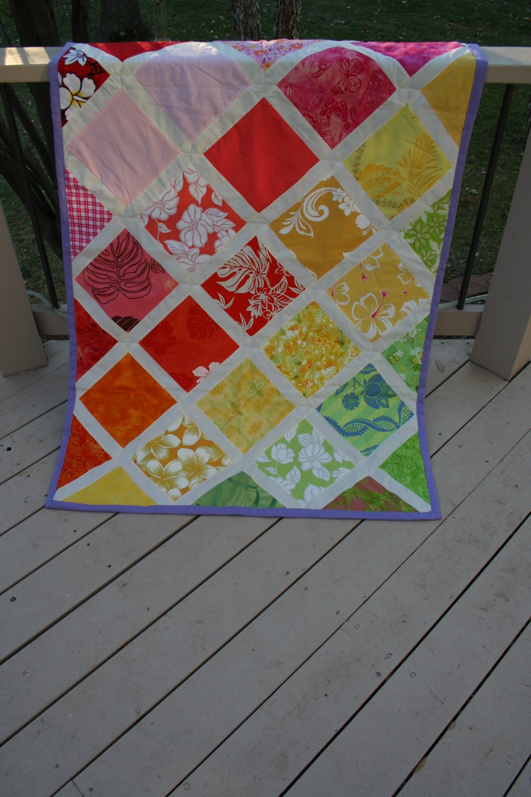 By Bryn A Lattice baby girl's quilt