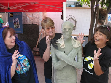 Spooky fun with my Zombuds, Kathy Sant & Maria Toth