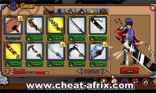 Cheat Open All In Shop Ninja Saga 2013