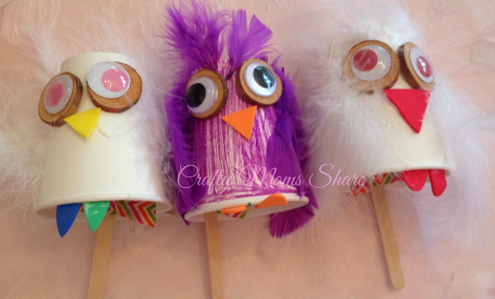 Crafty Moms Share Easy Cup Owl Craft