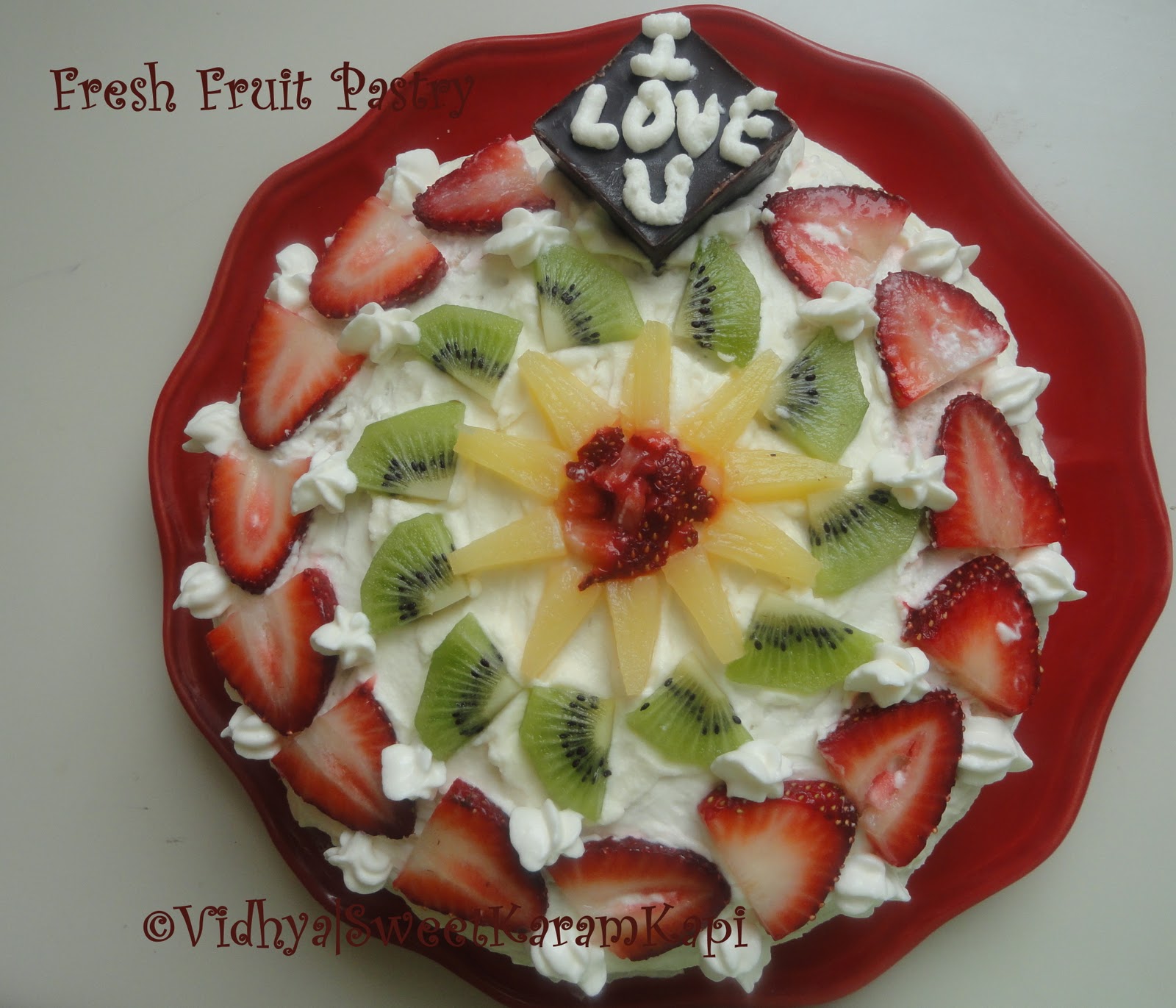 Sweet Karam Kapi ) Fresh Fruit Pastry