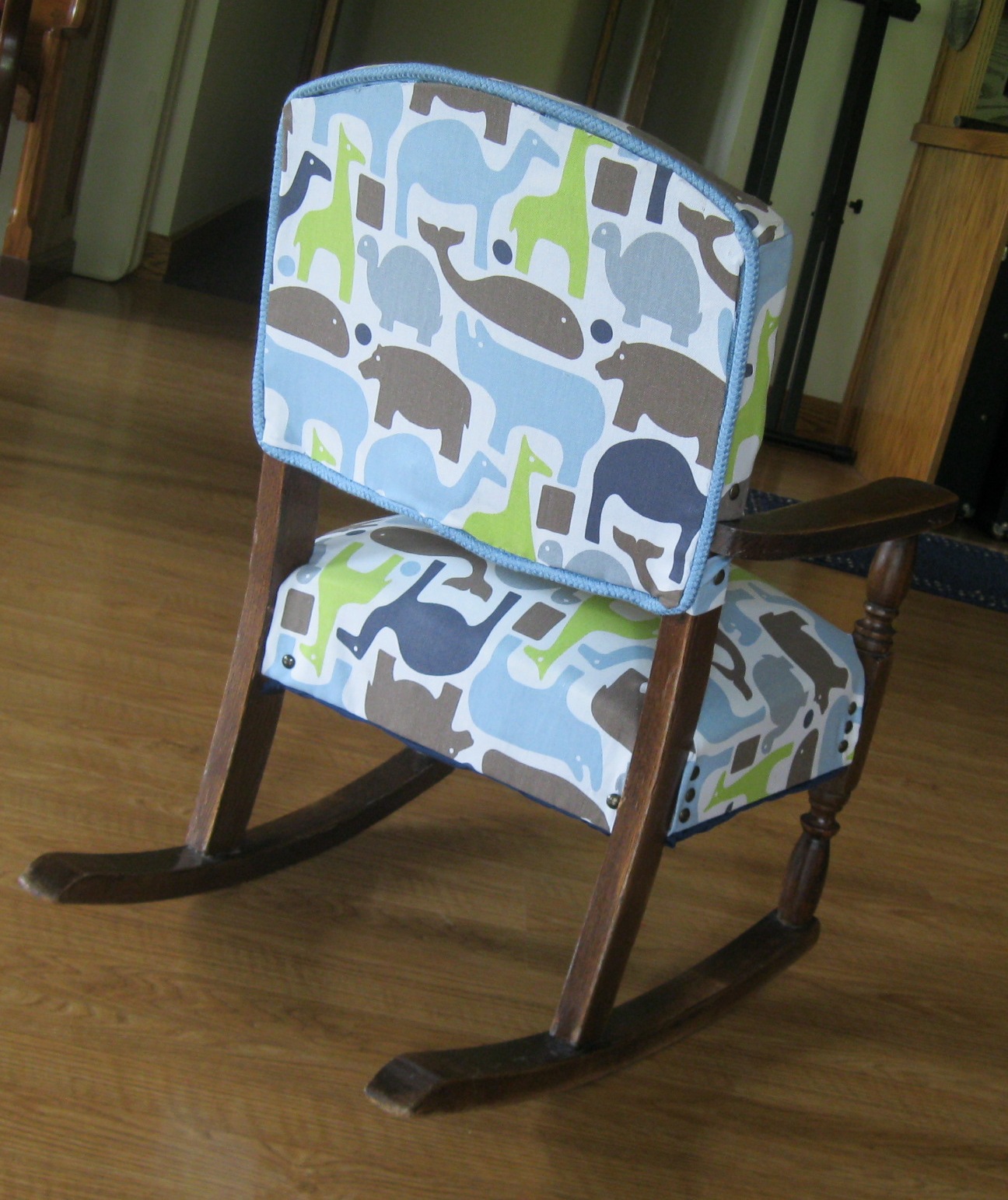 Monkey See, Monkey Do! Rocking Chair Reupholstery Part II