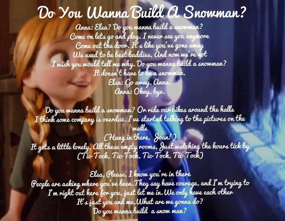 The Frozen Forum Do You Wanna Build A Snowman