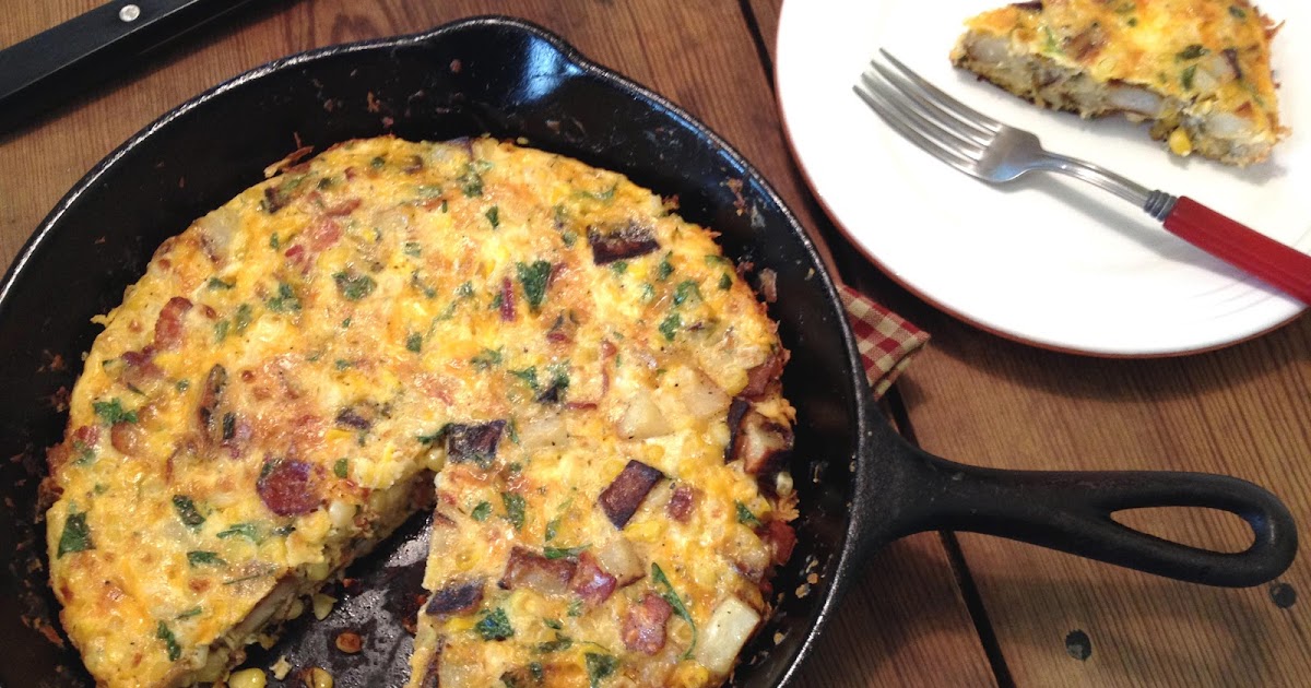 Headspace Potato, Corn, and Bacon Frittata