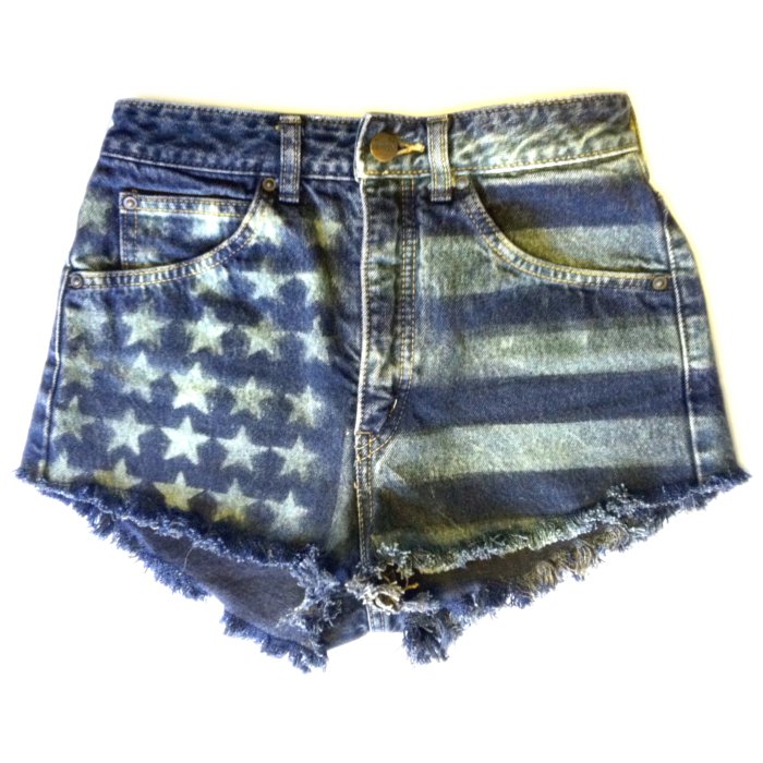 American flag vintage jean american flag shorts. American flag vintage jean