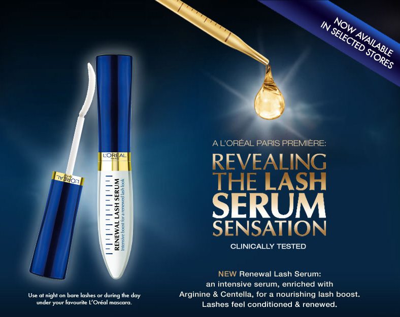 EVERGREEN LOVE L'oreal Renewal Lash Serum Review