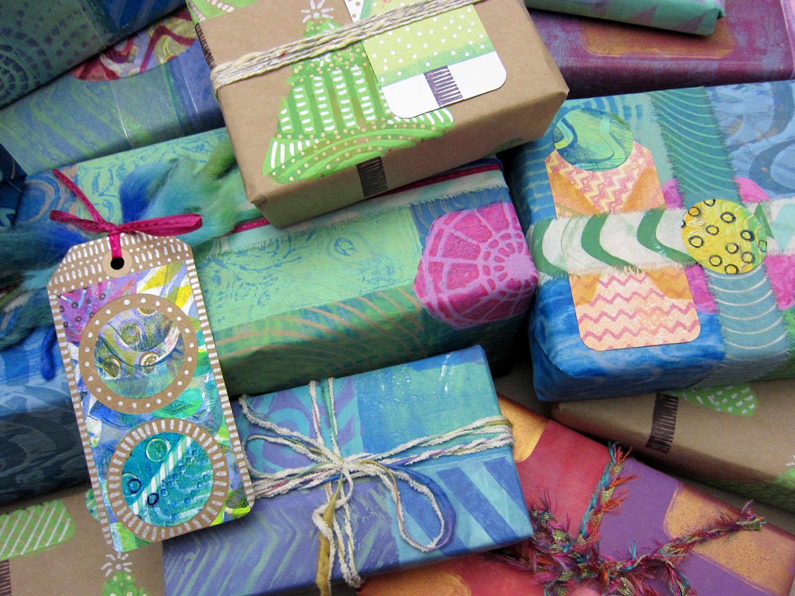 Printing with Gelli Arts® Gelli Printing DIY Gift Wrap... and More!