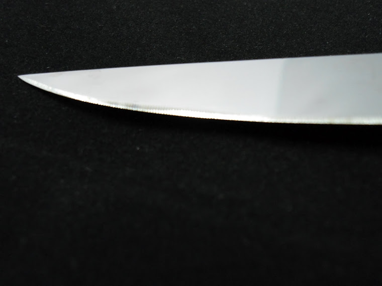 Lame couteau de table microdentée