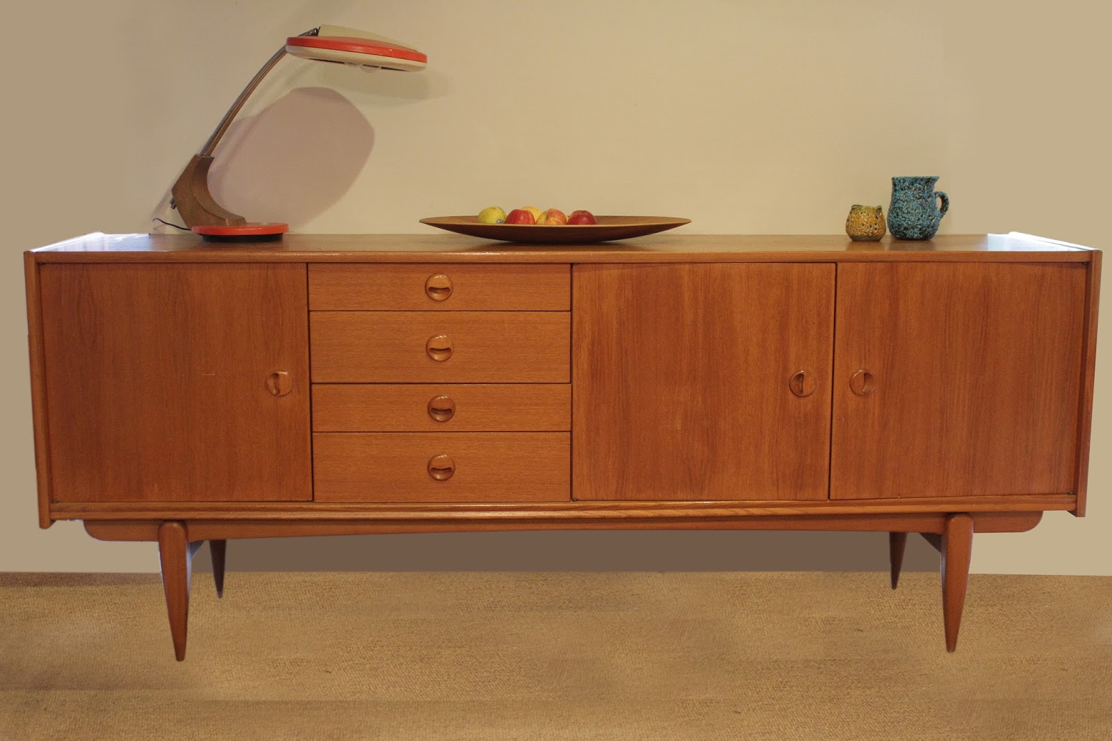 Chicbaazar objets Vintage 506070 Enfilade scandinave en teck blond