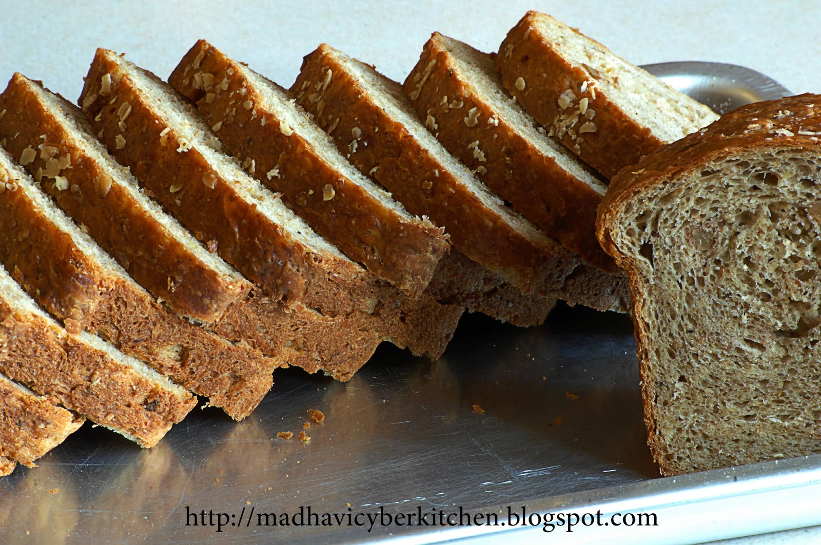 Madhavi's Cyber Kitchen Yeasted Banana Sandwich Bread
