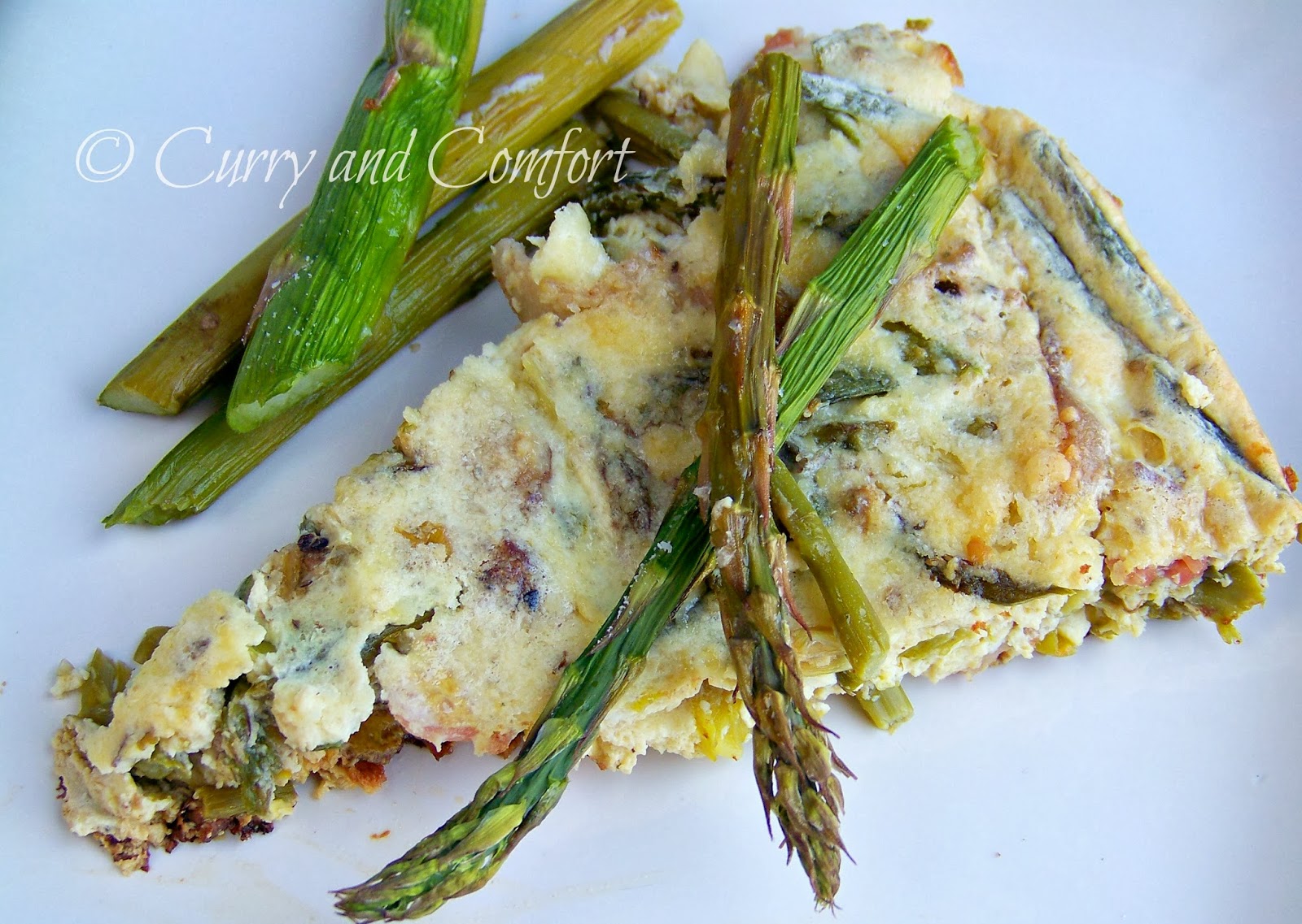 Kitchen Simmer Asparagus and Leek Frittata with Bacon