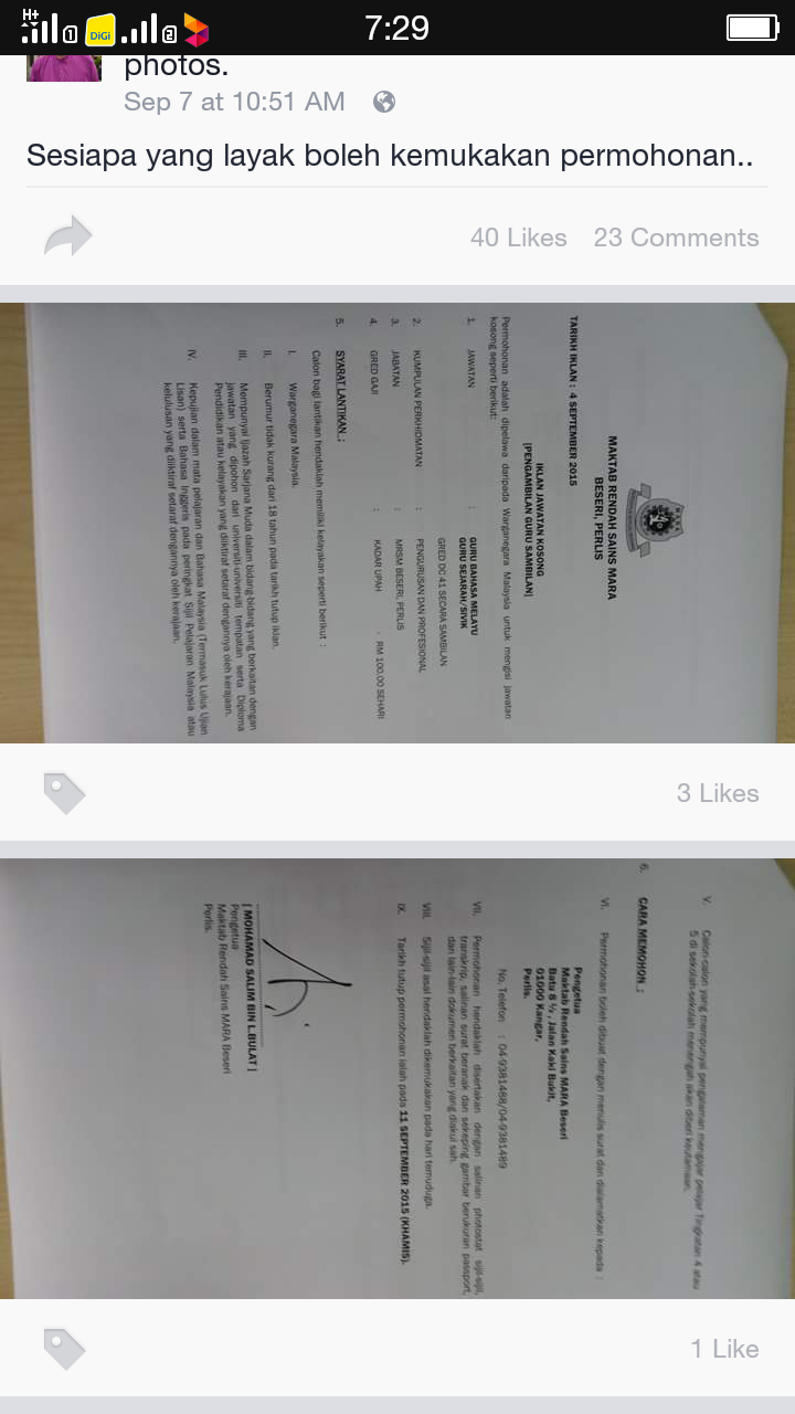 Storyszwna Pengalaman Menjadi Guru Ganti Maktab Rendah Sains Mara Mrsm