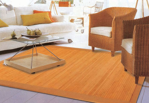 bamboo living room mat