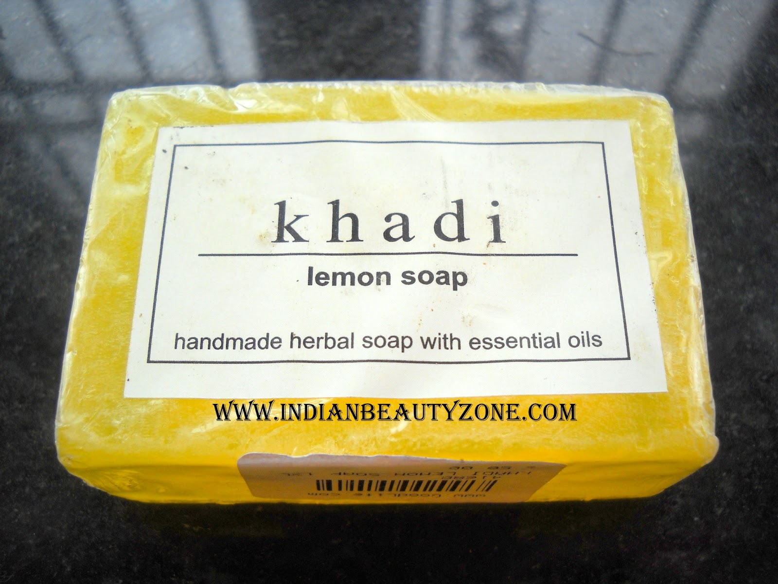 Indian Beauty Zone Khadi Herbals Handmade Lemon Soap with Essential